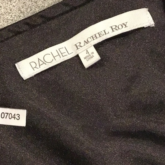 RACHEL Rachel Roy black faux suede dress sz 4 - Picture 7 of 8